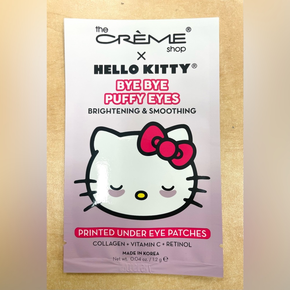 The Creme Shop Hello Kitty Printed Under Eye Patches Bye Bye Puffy Eyes